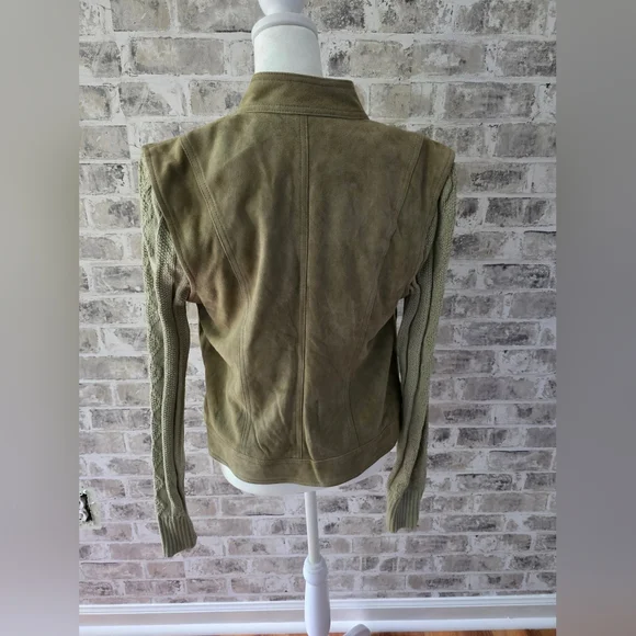 St. John Sport NWT Suede & Wool Jacket Size S - Picture 5 of 9